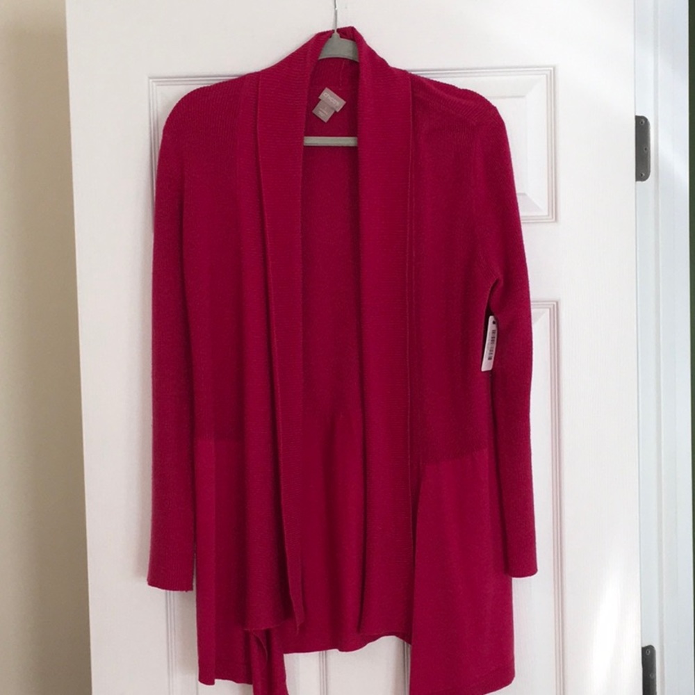 Chico’s Open Front Shawl Collar Cardigan